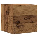 vidaXL Meubles TV muraux 6 Pièces vieux bois bois d'ingénierie
