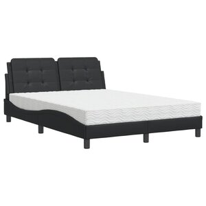 vidaXL Cadre de lit sans matelas Zadar noir 120x200 cm similicuir