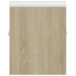 vidaXL Armoire d'évier avec lavabo intégré Chêne sonoma Aggloméré