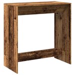 vidaXL Table de bar vieux bois 102x50x103 5 cm bois d'ingénierie