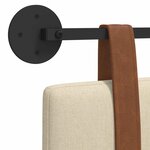 vidaXL Tête de lit suspendue Crème PU antique