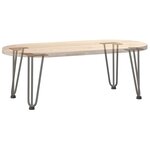 vidaXL Pieds en épingle à cheveux pour table basse 4 pièces Acier naturel 30 cm Acier massif