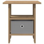 vidaXL Table de chevet Chêne artisanal 41 x 40 x 45 cm