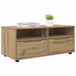 vidaXL Meuble TV Chêne artisanal 100 x 48 x 43 cm Bois d'ingénierie