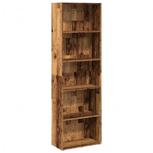 vidaXL Bibliothèque vieux bois 60x30x189 cm bois d'ingénierie