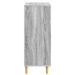 vidaXL Armoire à tiroirs Sonoma gris 33 x 34 5 x 90 cm