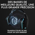 LOGITECH Casque Gaming sans fil G935 LIGHTSYNC avec son surround 7.1