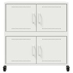 vidaXL Buffet blanc 68x39x72 cm acier