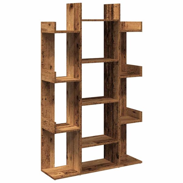 vidaXL Bibliothèque vieux bois 86x25 5x140 cm bois d'ingénierie