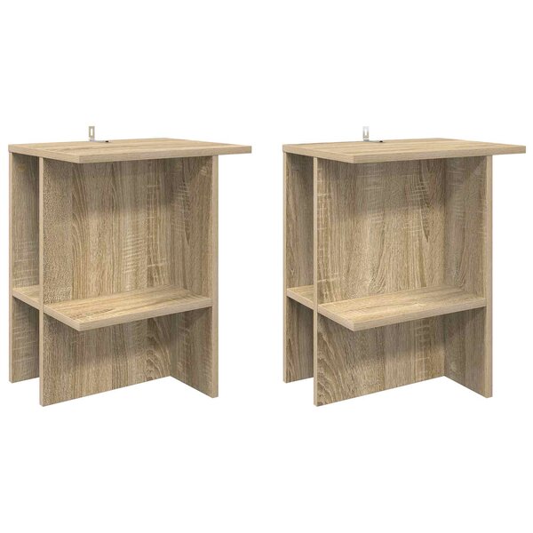 vidaXL Table basse 2 Pièces Chêne Sonoma 40 x 30 x 49 cm