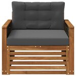 vidaXL Sofa de milieu extérieur Naturel