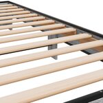 vidaXL Cadre de lit sonoma gris 90x200 cm bois d'ingénierie et métal