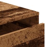 vidaXL Commode d'angle vieux bois 80x41x58 cm bois d'ingénierie