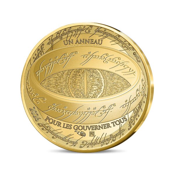 Le Seigneur des Anneaux Monnaie de 500€ Or L'Anneau unique