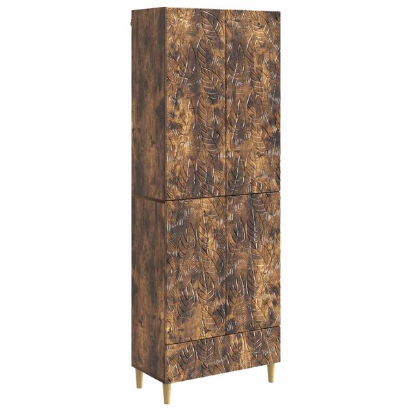vidaXL Ensemble de Meubles 2 Pièces Chêne fumé Bois d'ingénierie