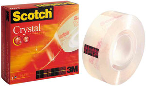Ruban adhésif Crystal Clear 600, 19 mm x 66 m SCOTCH