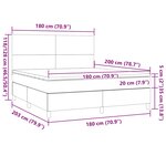 vidaXL Sommier à lattes de lit et matelas Vert foncé 180x200cm Velours