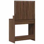 vidaXL Table de Toilette Chêne brun 79 x 41 x 135 cm Bois d'ingénierie