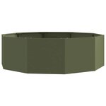 vidaXL Jardinière Vert olive 120 x 120 x 35 cm Acier