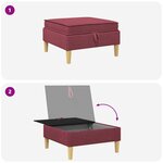 vidaXL Sofa avec rangement Tissu
