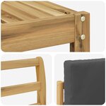 vidaXL Ensemble de canapés d'extérieur 9 pc Blanc et anthracite