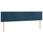 vidaXL Sommier à lattes de lit avec matelas LED Bleu foncé 200x200 cm