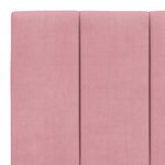 vidaXL Cadre de lit avec lumières LED rose 200x200 cm velours