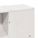 vidaXL Cadre de lit sans matelas blanc 120x190 cm bois de pin massif