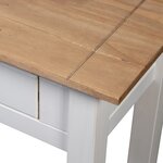 vidaXL Table console Blanc 110x40x72 cm Pin solide Gamme Panama