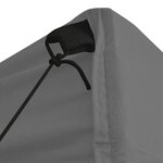 vidaXL Tente de réception escamotable avec 4 parois 3x3 m Anthracite