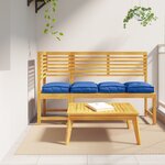 vidaXL Coussins de palette pour siège 4 Pièces Bleu Royal 40x40x8 cm Tissu Oxford