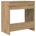 vidaXL Bureau d'ordinateur Chêne artisan Bois d'ingénierie Standard