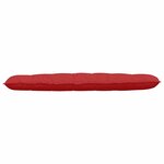 vidaXL Coussin de Dos Rouge 180 x 19 x 50 cm tissu