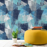 Dutch wallcoverings papier peint perspectives bleu
