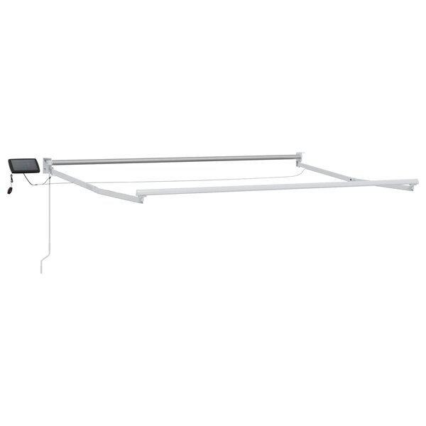 vidaXL Cadre de store rétractable électrique Blanc 3 5 x 2 5 m