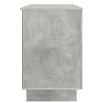 vidaXL Bureau Gris béton Bois d'ingénierie 142 5 x 50 x 75 cm