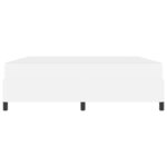vidaXL Cadre de lit avec matelas Blanc 180 x 200 cm tissu