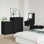 vidaXL Armoire de rangement Noir 60 x 48 x 81 cm Bois d'ingénierie