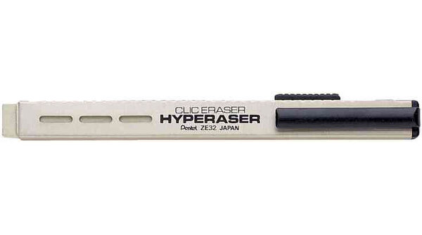 Crayon Gomme Effaceur à Usage multiple HYPERASER ZE 32 PENTEL