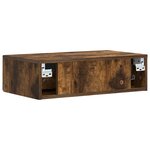 vidaXL Table d'appoint murale 59 x 34 5 x 17 cm Bois d'ingénierie