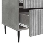 vidaXL Cabinet de chevet avec tiroir Gris béton 43 x 34 5 x 47 5 cm