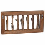 vidaXL Cintre Marron 50 x 11 x 25 cm Bois de Mahogany Massif