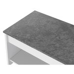 HAPPY Table Basse relevable - Blanc et gris - L 100 cm