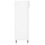 vidaXL Armoire à chaussure Blanc brillant 60x35x105 cm Bois ingénierie