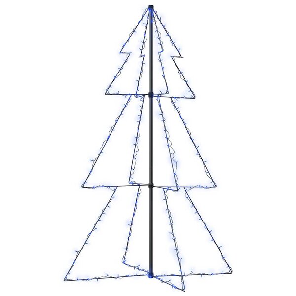 vidaXL Arbre de Noël cône 200 LED d'intérieur/d'extérieur 98x150 cm