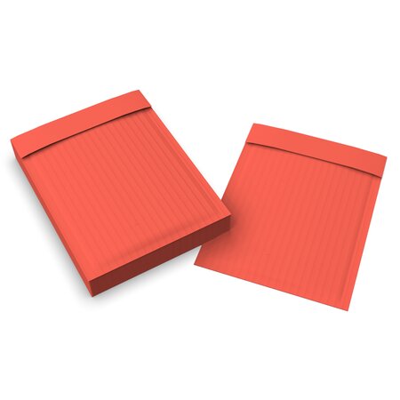 Lot de 50 enveloppes en papier ondulé rouge 215x150 mm