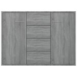 vidaXL Buffet Sonoma gris 88x30x65 cm Bois d'ingénierie