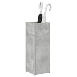 vidaXL Porte-parapluie Gris béton 20 x 20 x 55 5 cm Bois d'ingénierie