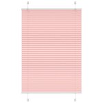 vidaXL Store plissé rose 85x100 cm largeur du tissu 84 4 cm polyester