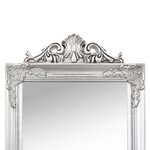 vidaXL Miroir sur pied Argenté 40x160 cm